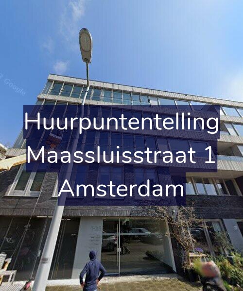 Foto gevel Huurpuntentelling voor Maassluisstraat 1, Amsterdam