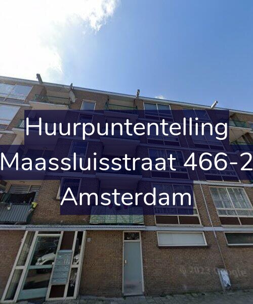 Foto gevel Huurpuntentelling voor Maassluisstraat 466-2, Amsterdam