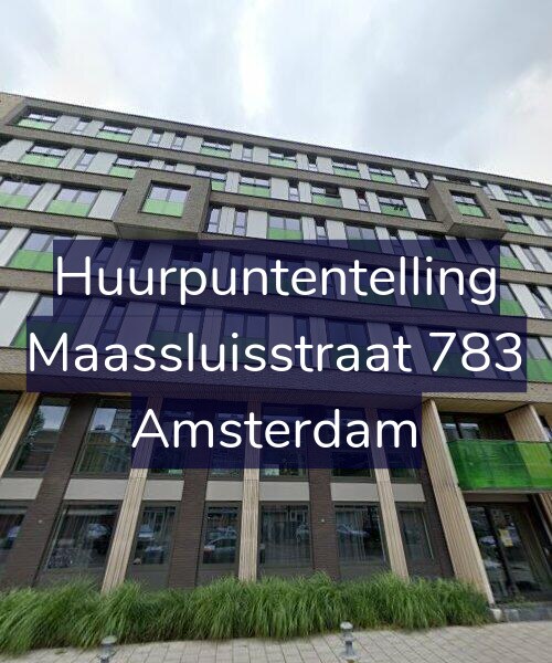 Foto gevel Huurpuntentelling voor Maassluisstraat 783, Amsterdam