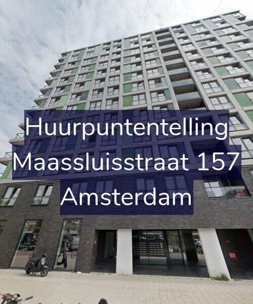 Foto gevel Huurpuntentelling voor Maassluisstraat 157, Amsterdam