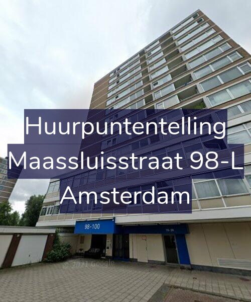 Foto gevel Huurpuntentelling voor Maassluisstraat 98-L, Amsterdam