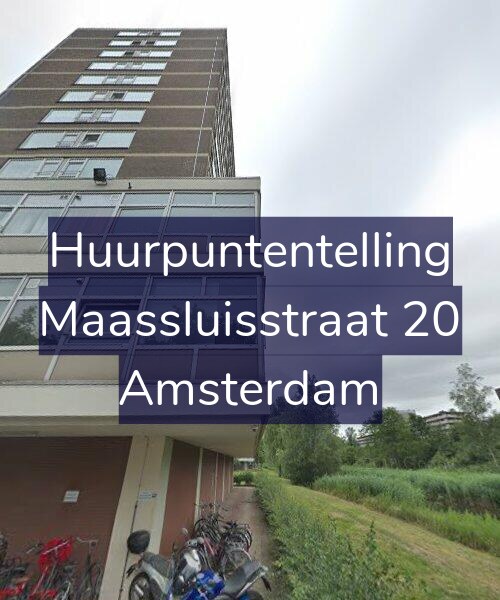 Foto gevel Huurpuntentelling voor Maassluisstraat 20, Amsterdam
