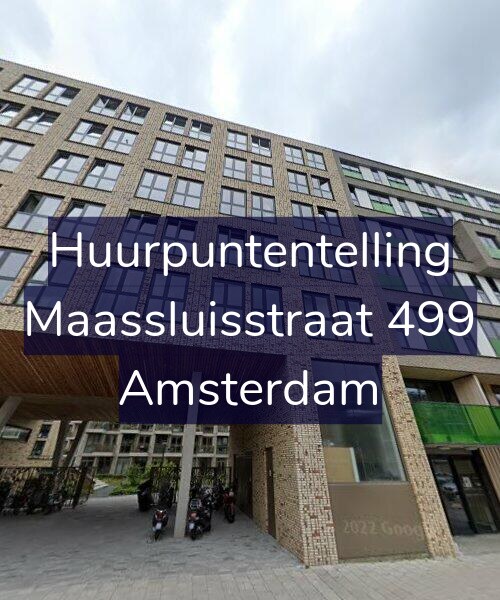 Foto gevel Huurpuntentelling voor Maassluisstraat 499, Amsterdam