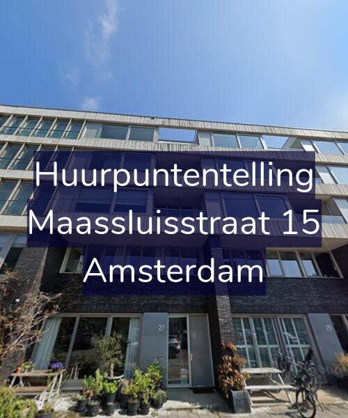 Foto gevel Huurpuntentelling voor Maassluisstraat 15, Amsterdam