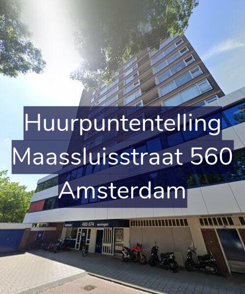 Foto gevel Huurpuntentelling voor Maassluisstraat 560, Amsterdam