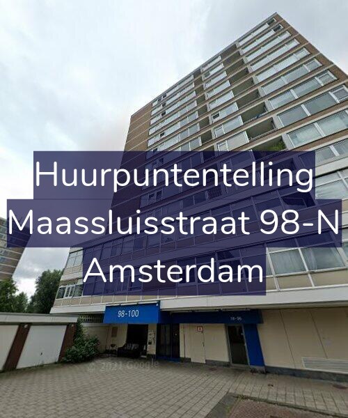 Foto gevel Huurpuntentelling voor Maassluisstraat 98-N, Amsterdam
