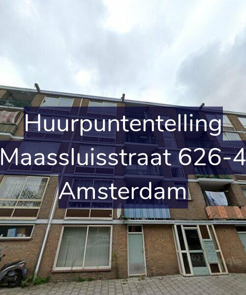 Foto gevel Huurpuntentelling voor Maassluisstraat 626-4, Amsterdam