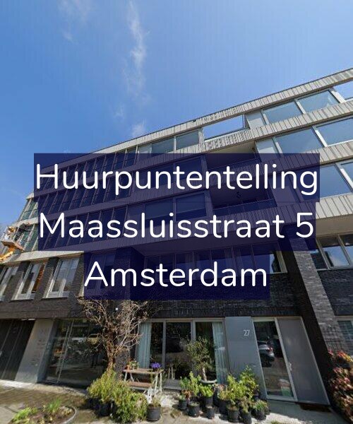 Foto gevel Huurpuntentelling voor Maassluisstraat 5, Amsterdam