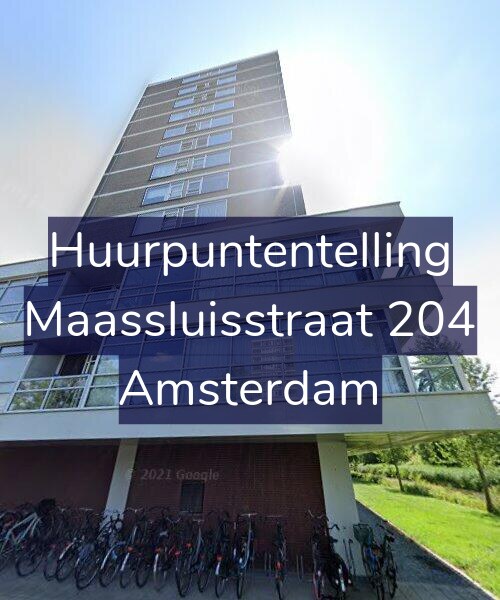 Foto gevel Huurpuntentelling voor Maassluisstraat 204, Amsterdam