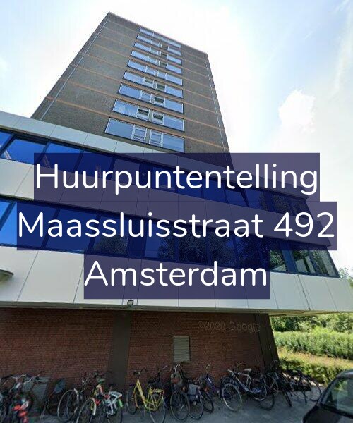 Foto gevel Huurpuntentelling voor Maassluisstraat 492, Amsterdam
