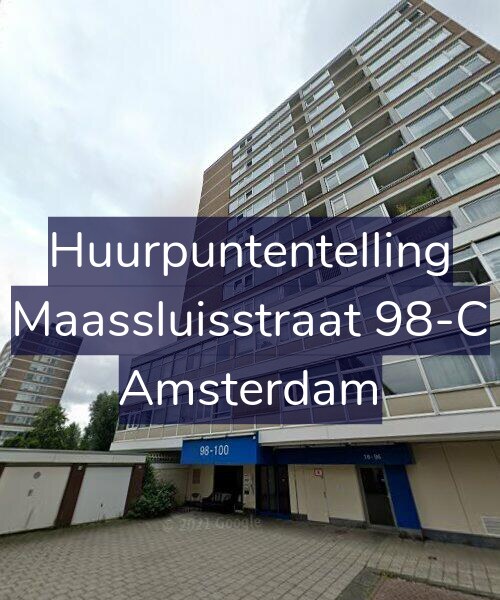 Foto gevel Huurpuntentelling voor Maassluisstraat 98-C, Amsterdam