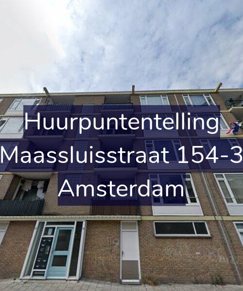 Foto gevel Huurpuntentelling voor Maassluisstraat 154-3, Amsterdam