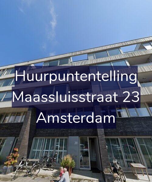Foto gevel Huurpuntentelling voor Maassluisstraat 23, Amsterdam