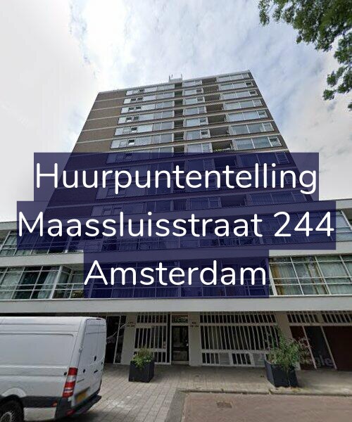Foto gevel Huurpuntentelling voor Maassluisstraat 244, Amsterdam