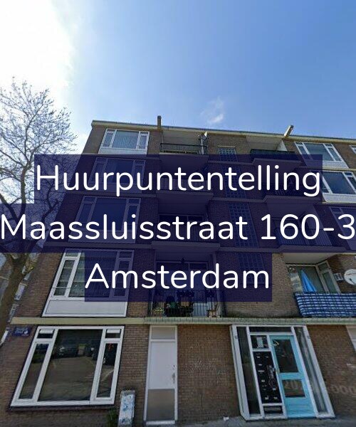 Foto gevel Huurpuntentelling voor Maassluisstraat 160-3, Amsterdam