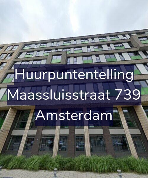Foto gevel Huurpuntentelling voor Maassluisstraat 739, Amsterdam