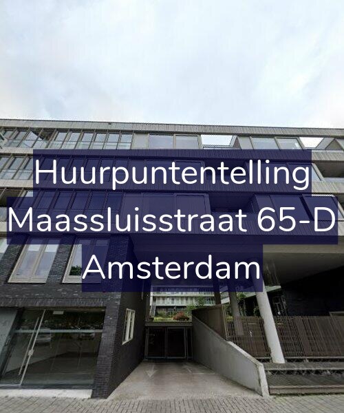 Foto gevel Huurpuntentelling voor Maassluisstraat 65-D, Amsterdam