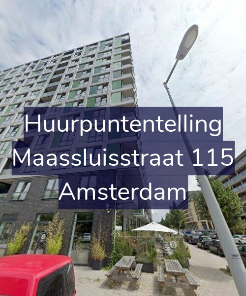 Foto gevel Huurpuntentelling voor Maassluisstraat 115, Amsterdam