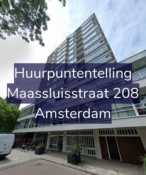 Foto gevel Huurpuntentelling voor Maassluisstraat 208, Amsterdam