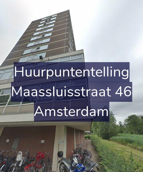Foto gevel Huurpuntentelling voor Maassluisstraat 46, Amsterdam