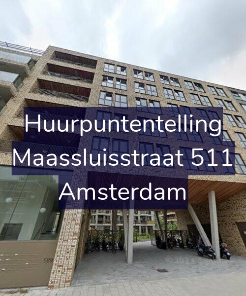 Foto gevel Huurpuntentelling voor Maassluisstraat 511, Amsterdam