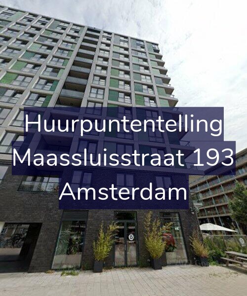 Foto gevel Huurpuntentelling voor Maassluisstraat 193, Amsterdam