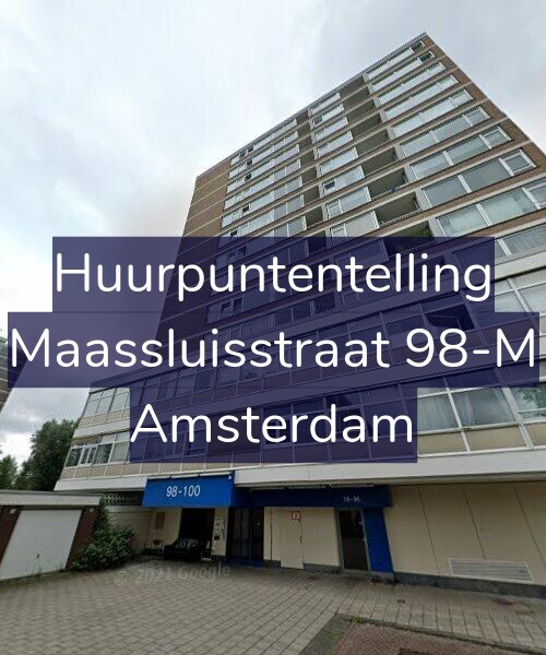 Foto gevel Huurpuntentelling voor Maassluisstraat 98-M, Amsterdam
