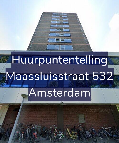 Foto gevel Huurpuntentelling voor Maassluisstraat 532, Amsterdam