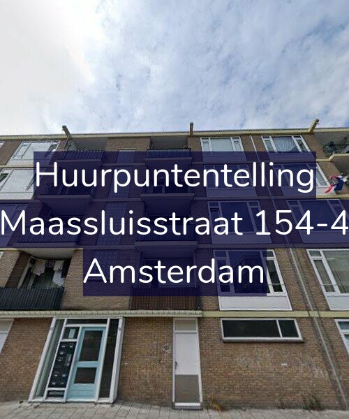 Foto gevel Huurpuntentelling voor Maassluisstraat 154-4, Amsterdam