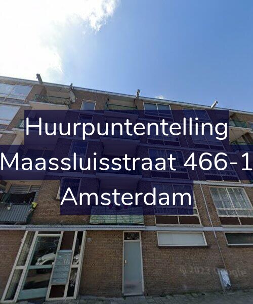 Foto gevel Huurpuntentelling voor Maassluisstraat 466-1, Amsterdam