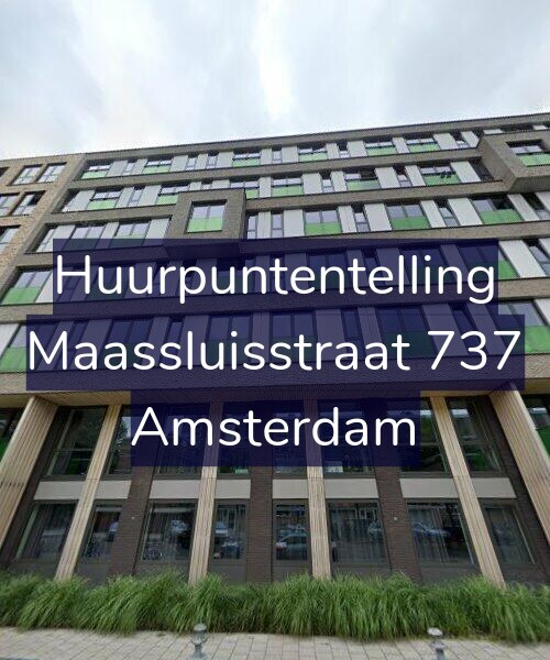 Foto gevel Huurpuntentelling voor Maassluisstraat 737, Amsterdam