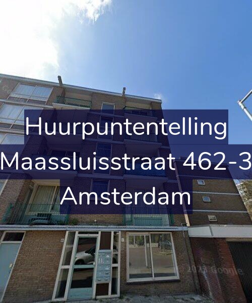 Foto gevel Huurpuntentelling voor Maassluisstraat 462-3, Amsterdam