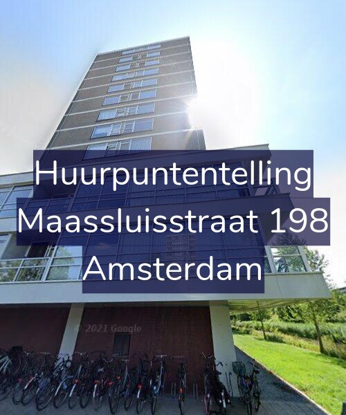 Foto gevel Huurpuntentelling voor Maassluisstraat 198, Amsterdam