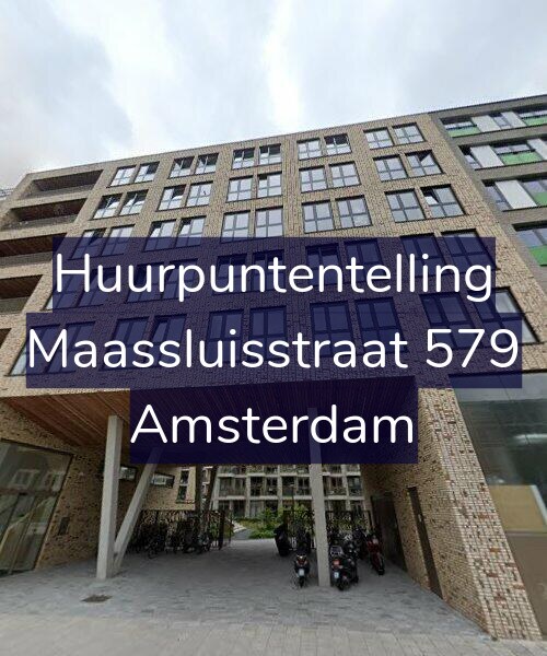 Foto gevel Huurpuntentelling voor Maassluisstraat 579, Amsterdam