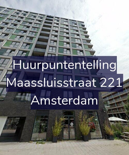 Foto gevel Huurpuntentelling voor Maassluisstraat 221, Amsterdam