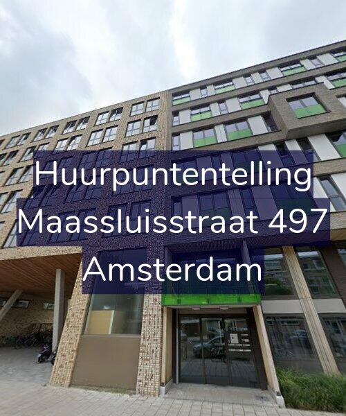 Foto gevel Huurpuntentelling voor Maassluisstraat 497, Amsterdam