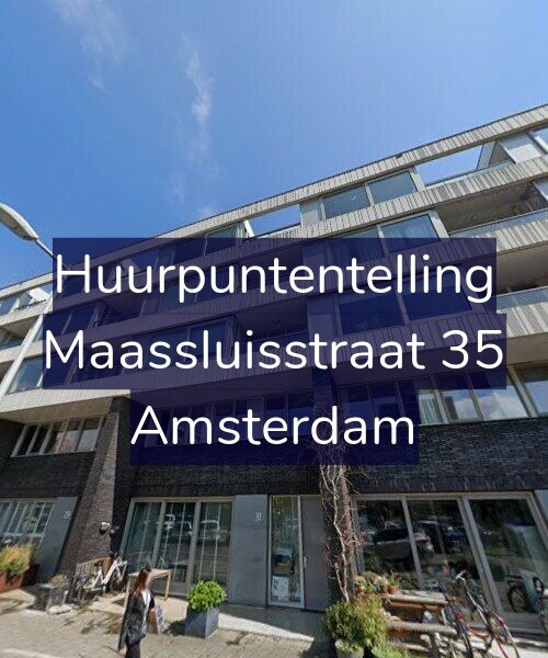 Foto gevel Huurpuntentelling voor Maassluisstraat 35, Amsterdam