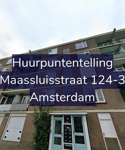 Foto gevel Huurpuntentelling voor Maassluisstraat 124-3, Amsterdam