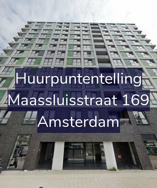 Foto gevel Huurpuntentelling voor Maassluisstraat 169, Amsterdam