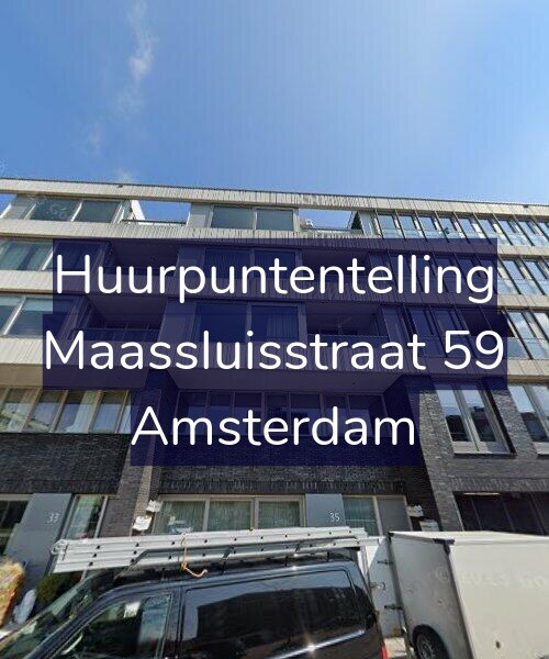 Foto gevel Huurpuntentelling voor Maassluisstraat 59, Amsterdam