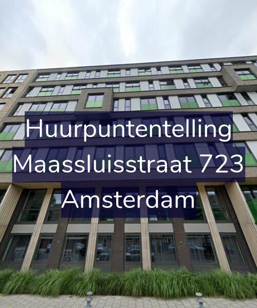 Foto gevel Huurpuntentelling voor Maassluisstraat 723, Amsterdam