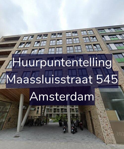 Foto gevel Huurpuntentelling voor Maassluisstraat 545, Amsterdam