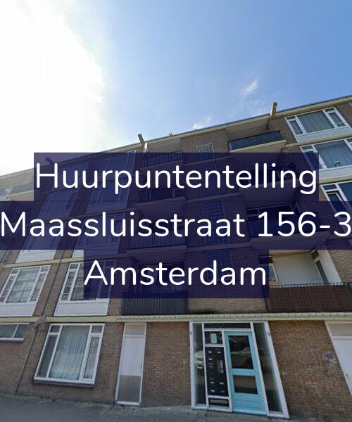 Foto gevel Huurpuntentelling voor Maassluisstraat 156-3, Amsterdam