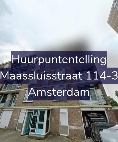 Foto gevel Huurpuntentelling voor Maassluisstraat 114-3, Amsterdam