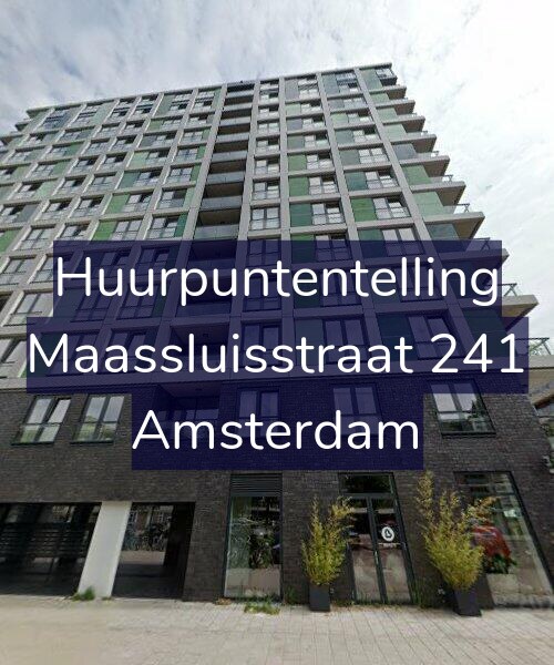 Foto gevel Huurpuntentelling voor Maassluisstraat 241, Amsterdam