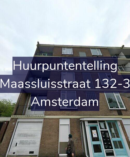 Foto gevel Huurpuntentelling voor Maassluisstraat 132-3, Amsterdam