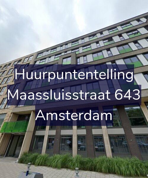 Foto gevel Huurpuntentelling voor Maassluisstraat 643, Amsterdam