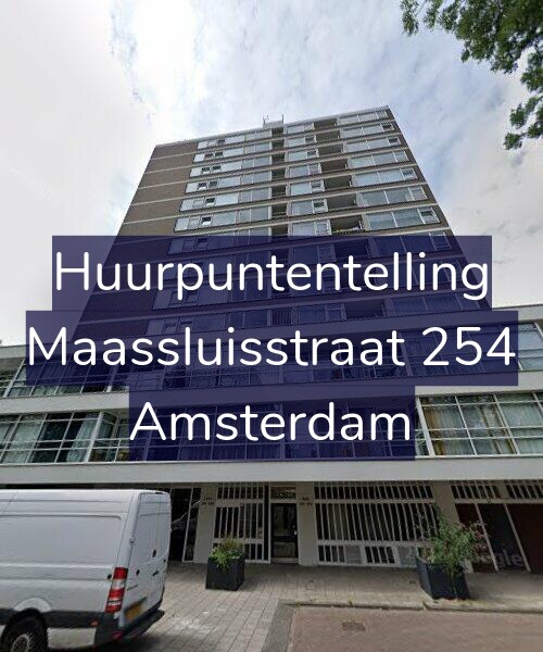 Foto gevel Huurpuntentelling voor Maassluisstraat 254, Amsterdam