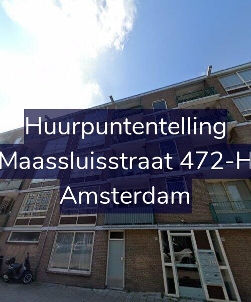 Foto gevel Huurpuntentelling voor Maassluisstraat 472-H, Amsterdam