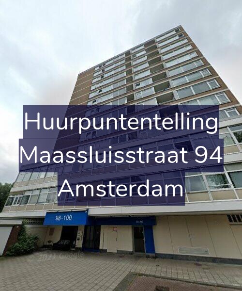 Foto gevel Huurpuntentelling voor Maassluisstraat 94, Amsterdam